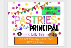 Pastries with the Principal!